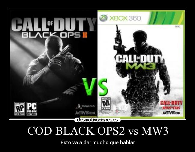 COD BLACK OPS2 vs MW3 - 