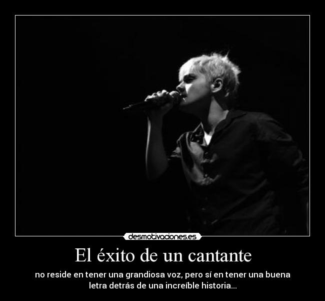 El éxito de un cantante - 