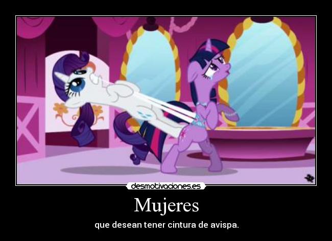 Mujeres - que desean tener cintura de avispa.