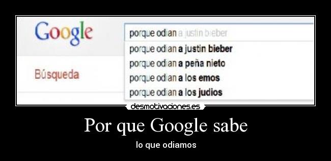 carteles google sabe todo desmotivaciones