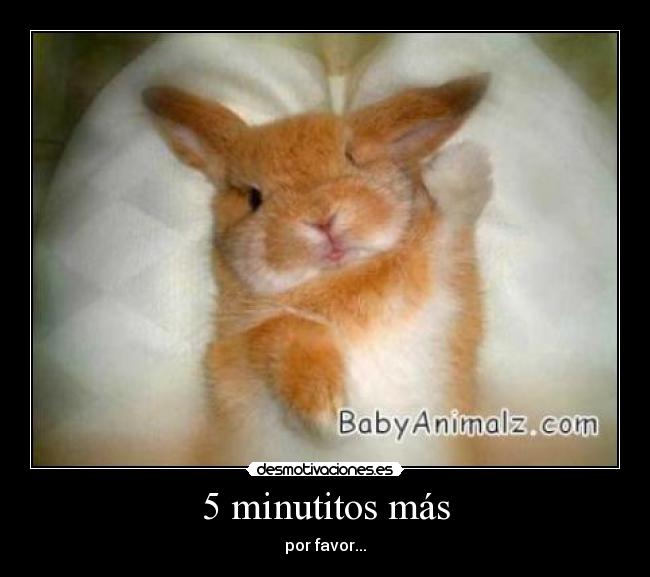 5 minutitos más -