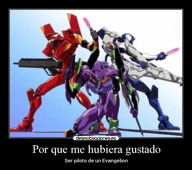 carteles klanotaku neon genesis evangelion robot desmotivaciones