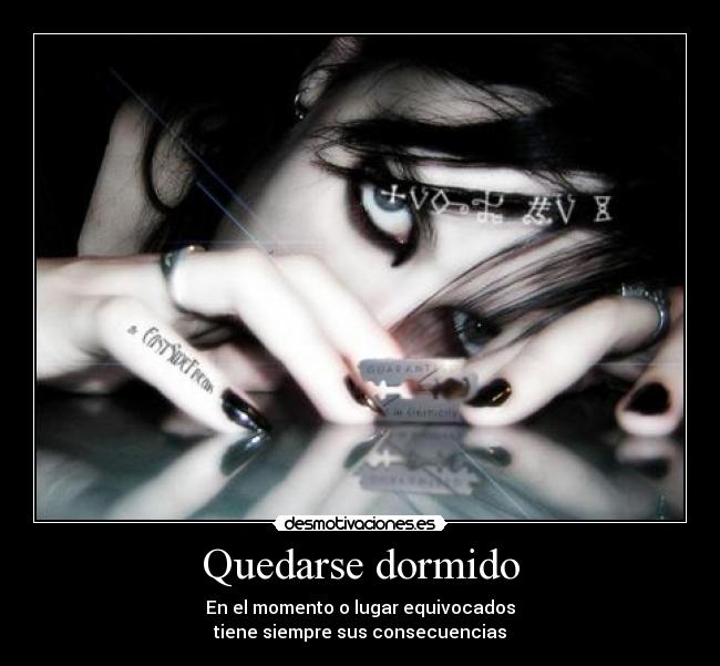 Quedarse dormido -