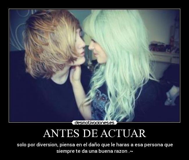 ANTES DE ACTUAR -