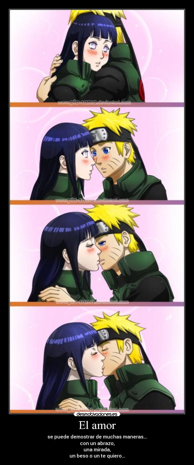 El amor - se puede demostrar de muchas maneras...
con un abrazo,
una mirada,
un beso o un te quiero...