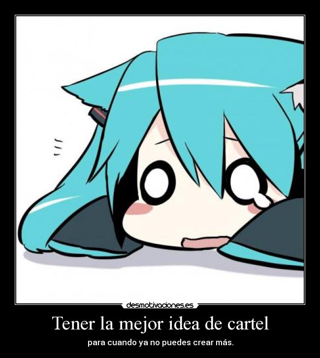 Tener la mejor idea de cartel -