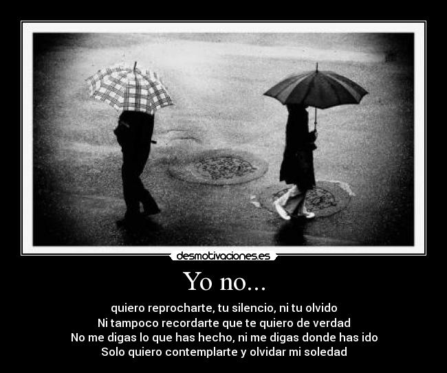 Yo no... - 