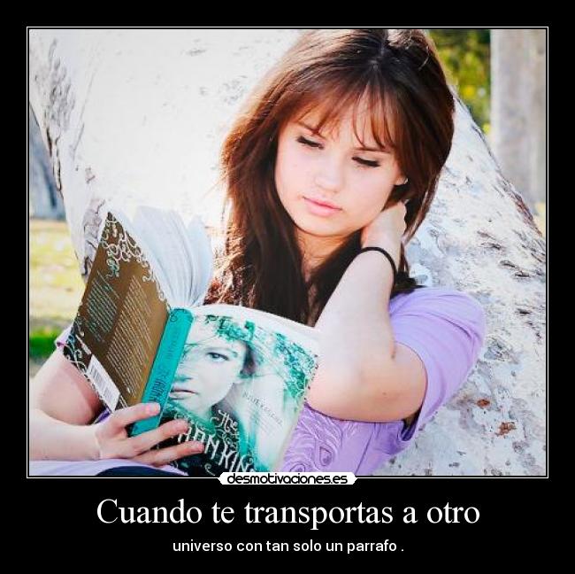 Cuando te transportas a otro -