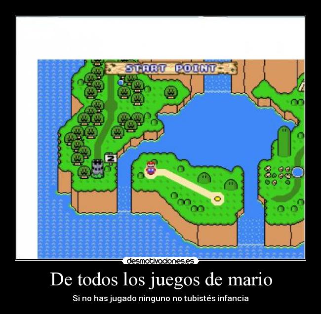De todos los juegos de mario - Si no has jugado ninguno no tubistés infancia