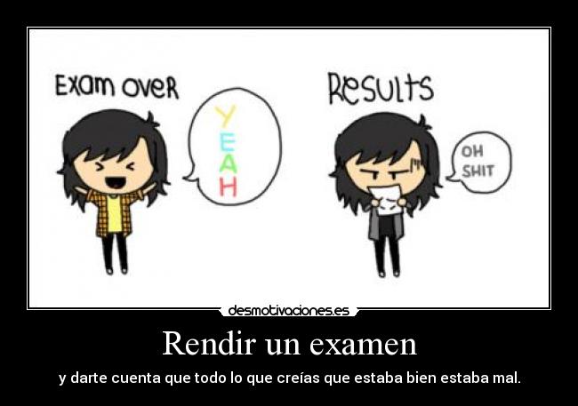 Rendir un examen - 