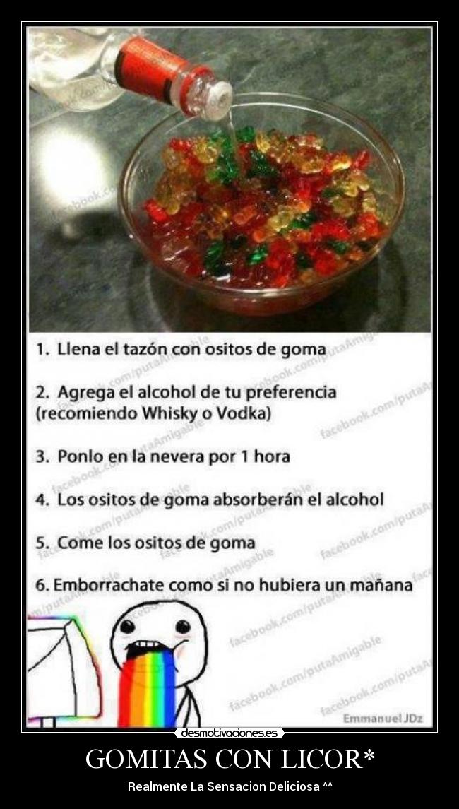GOMITAS CON LICOR* - Realmente La Sensacion Deliciosa ^^