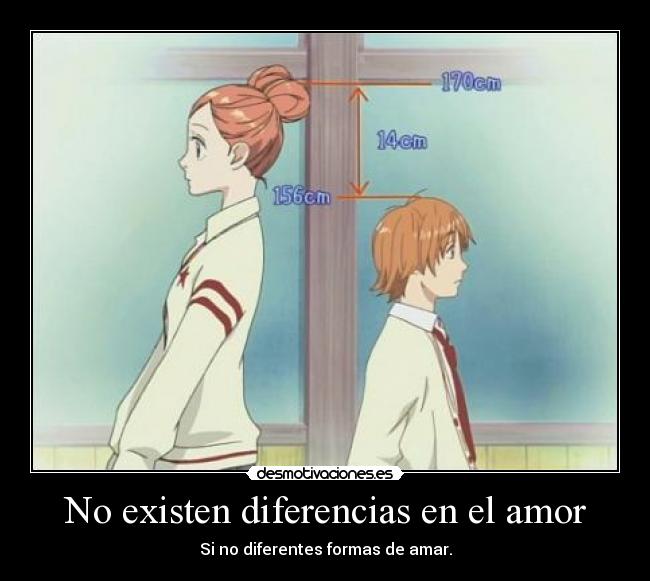 No existen diferencias en el amor - Si no diferentes formas de amar.