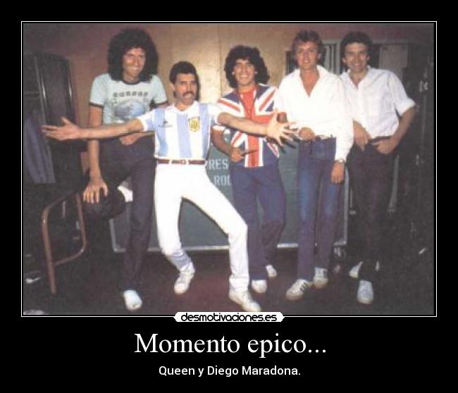 carteles queen maradona momento epico desmotivaciones
