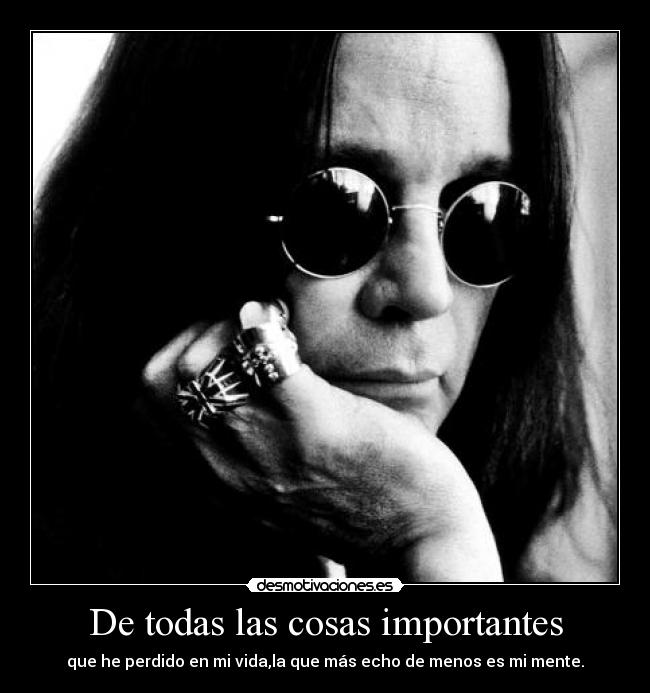 De todas las cosas importantes - 