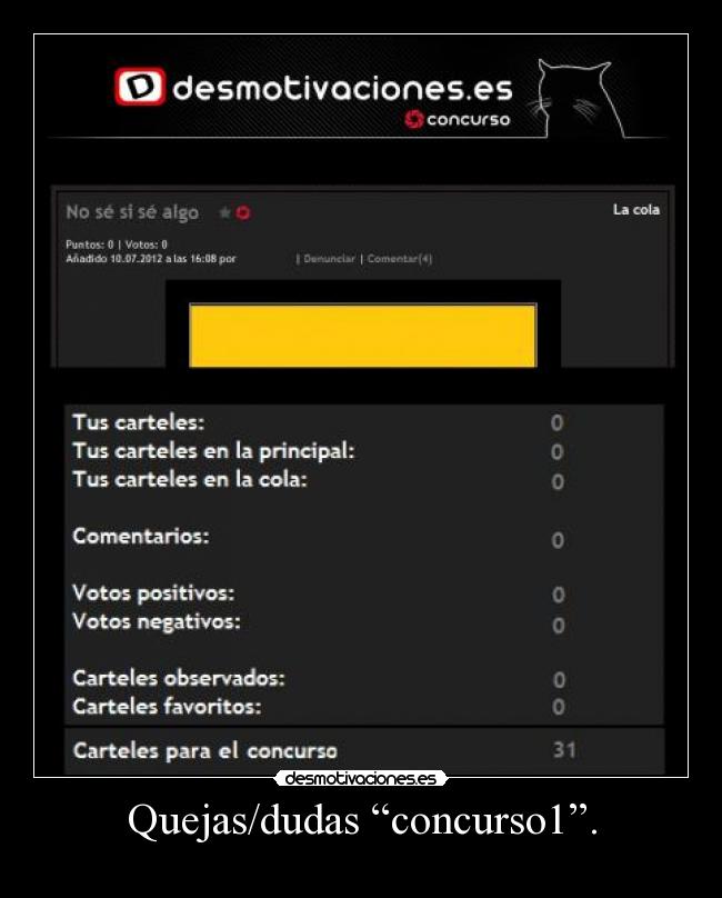 Quejas/dudas “concurso1”. - 