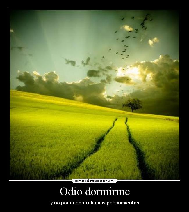 Odio dormirme - 