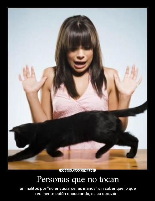 Personas que no tocan -