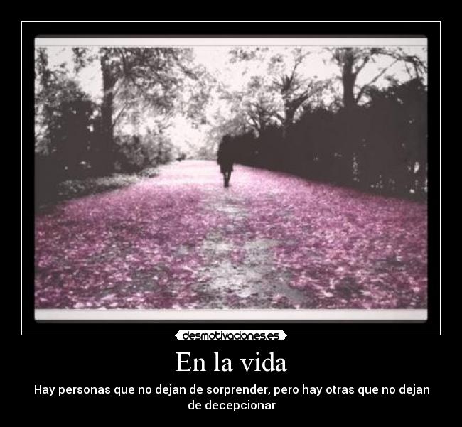 En la vida -