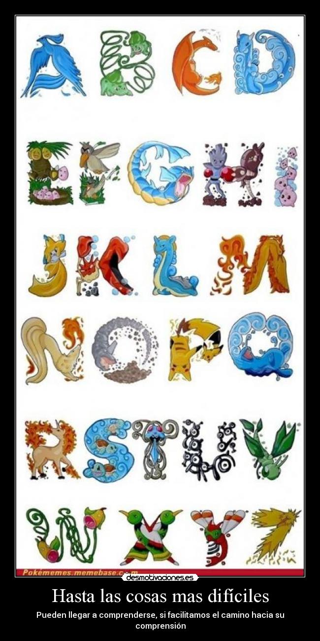 Hasta las cosas mas difíciles - Pueden llegar a comprenderse, si facilitamos el camino hacia su comprensión