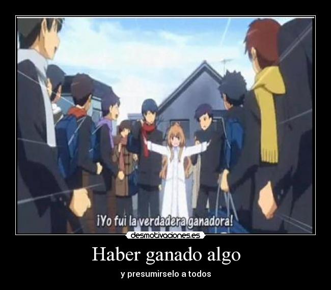 Haber ganado algo - 