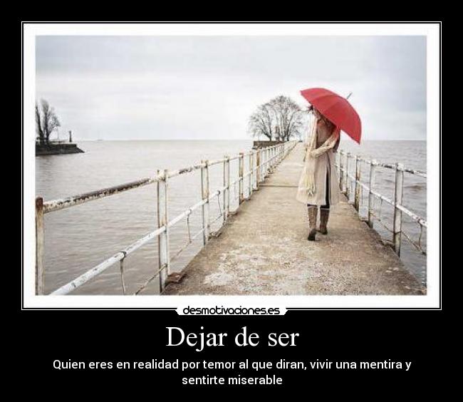 Dejar de ser - 