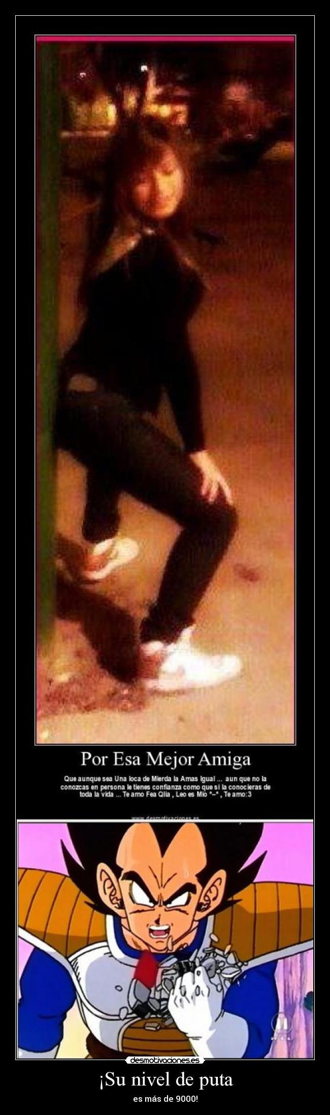 ¡Su nivel de puta - es más de 9000!