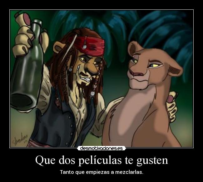 carteles gato intruders rey leon clanreyleon con que encuentro rey leon jack sparrow desmotivaciones