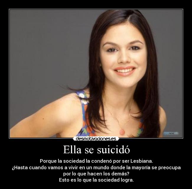 Ella se suicidó -