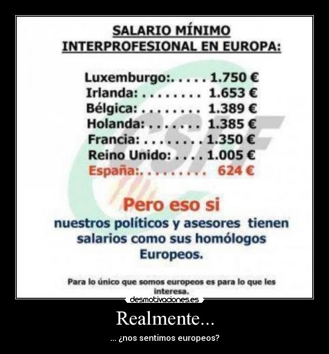 Realmente... - ... ¿nos sentimos europeos?