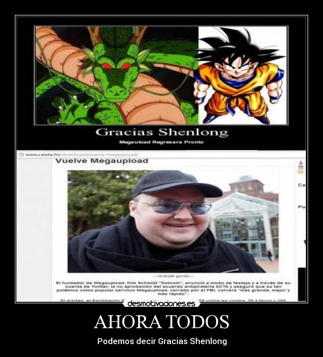 AHORA TODOS - Podemos decir Gracias Shenlong