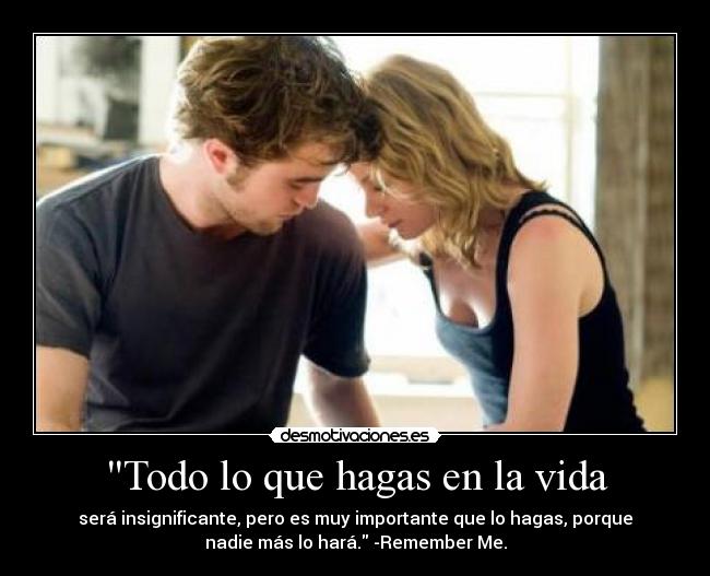 Todo lo que hagas en la vida - 