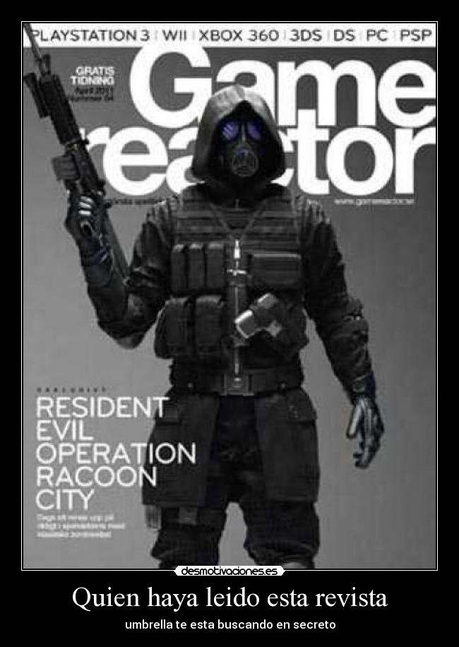 Quien haya leido esta revista - umbrella te esta buscando en secreto