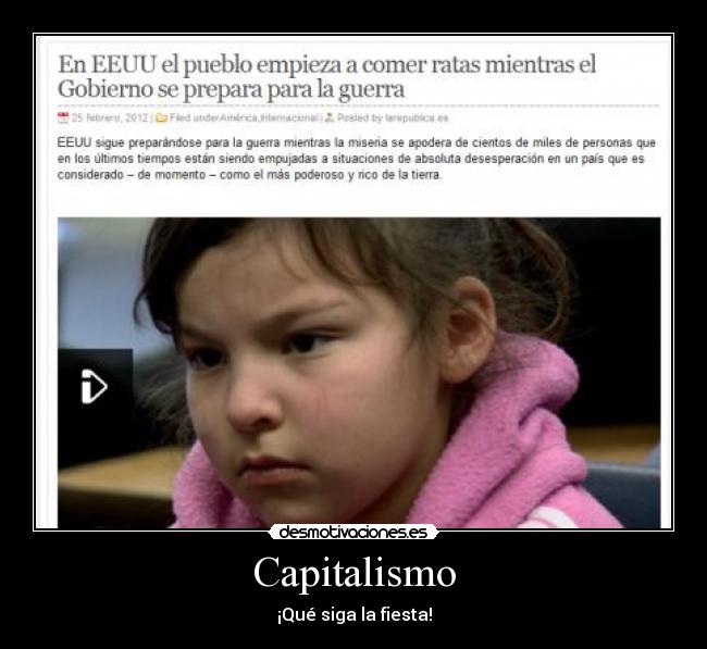 Capitalismo - ¡Qué siga la fiesta!