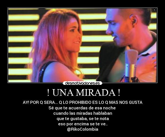 carteles una mirada riko prohibido desmotivaciones