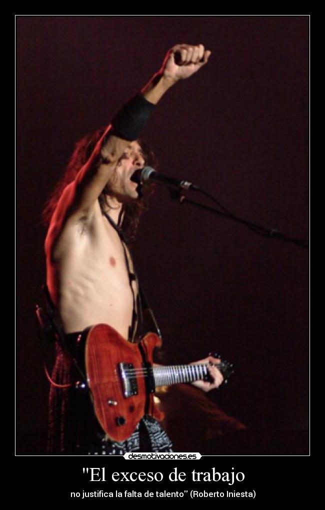 El exceso de trabajo -