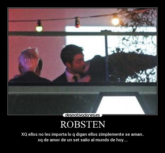 ROBSTEN - XQ ellos no les importa lo q digan ellos zimplemente se aman..
xq de amor de un set salio al mundo de hoy....
♥♥♥