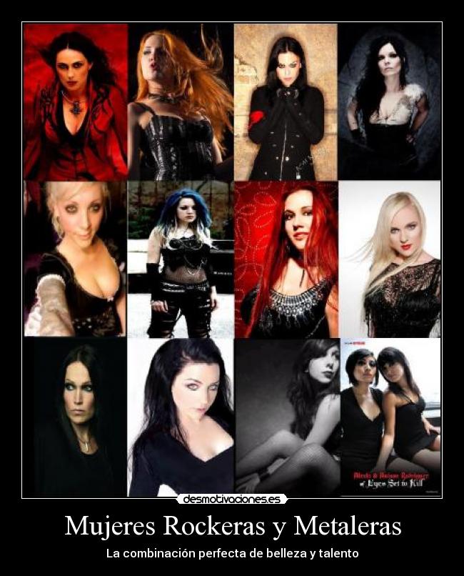 carteles rockmetalgirls desmotivaciones