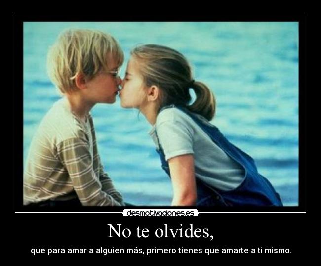 No te olvides, - 