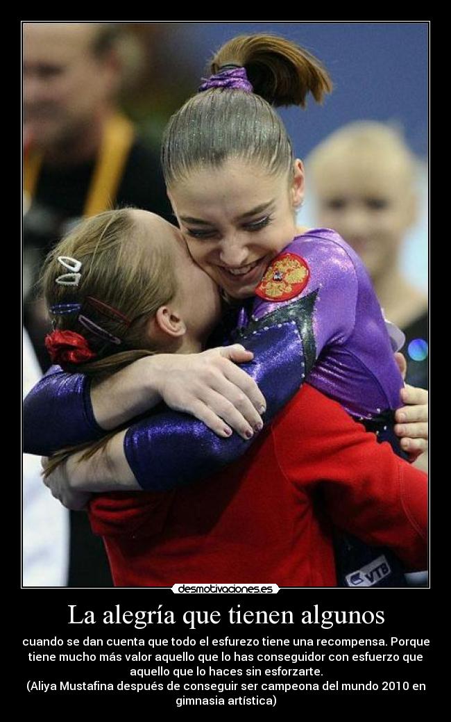 La alegría que tienen algunos -