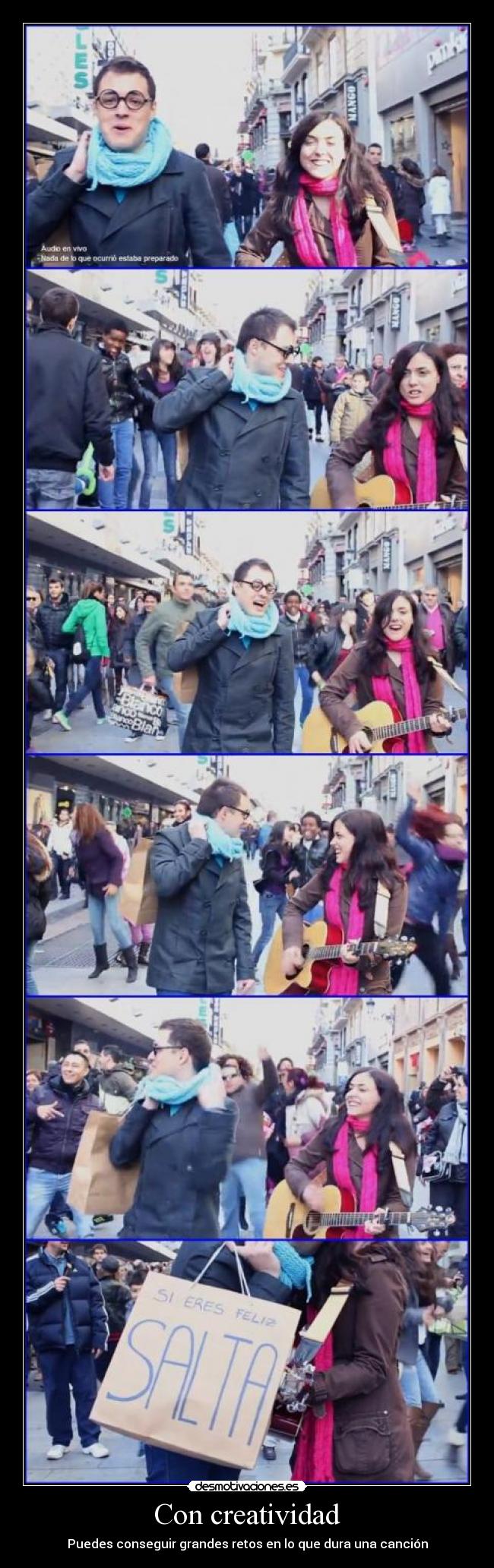 Con creatividad - Puedes conseguir grandes retos en lo que dura una canción