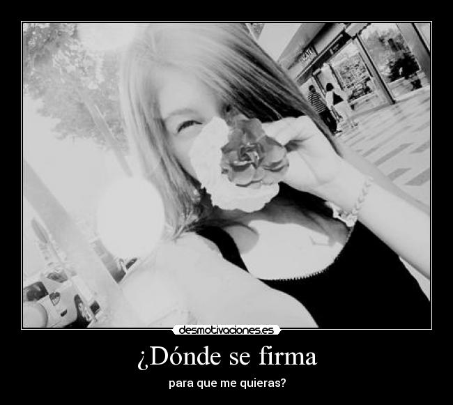 ¿Dónde se firma - 