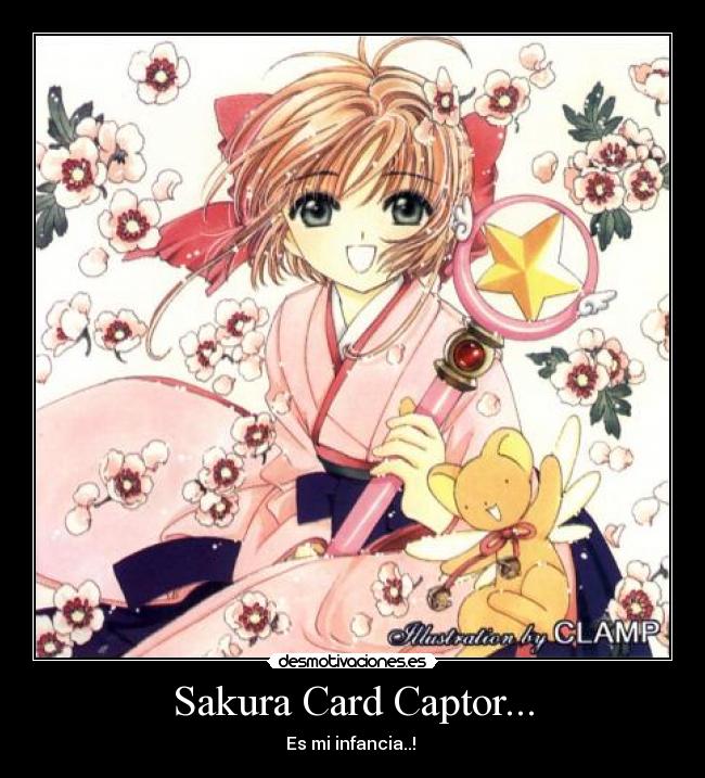 carteles sakura card captor kinomoto anime animexxeada infancia kerberos kero desmotivaciones