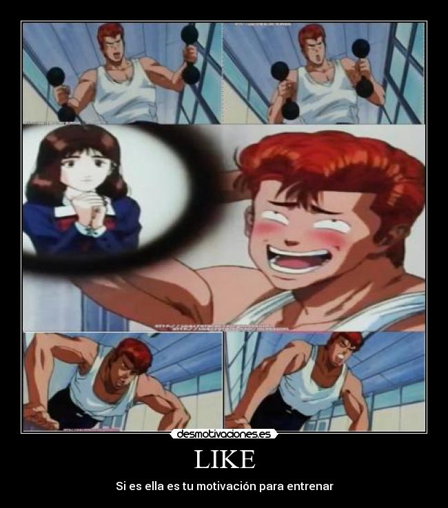 carteles amor ejersicio anime like motivacion desmotivaciones