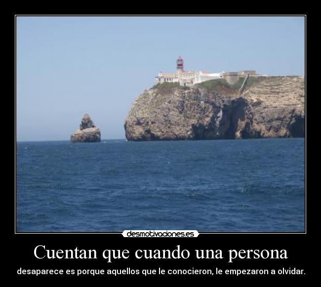 Cuentan que cuando una persona -