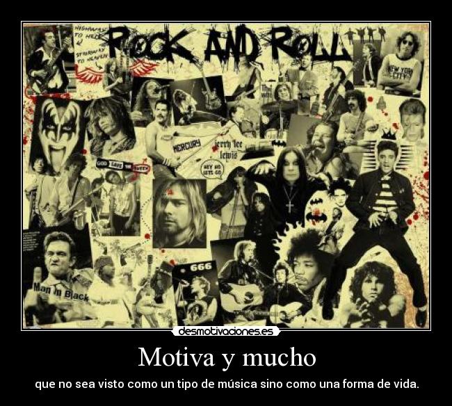 carteles rock and roll desmotivaciones