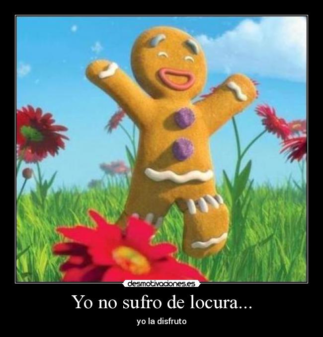 Yo no sufro de locura... -