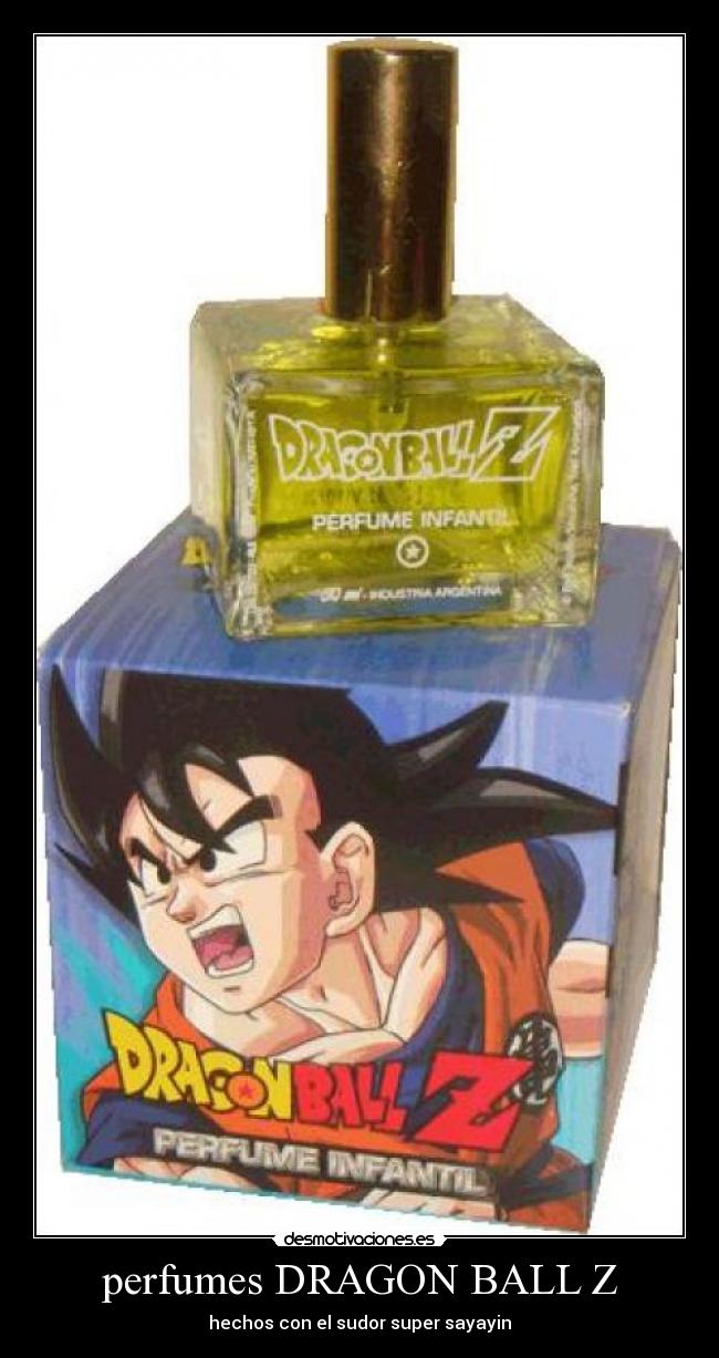 perfumes DRAGON BALL Z - hechos con el sudor super sayayin