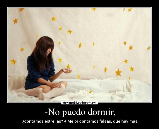 -No puedo dormir, - 