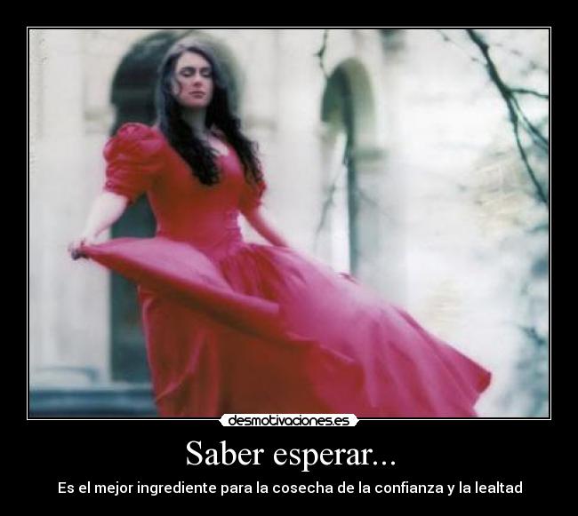 Saber esperar... - 