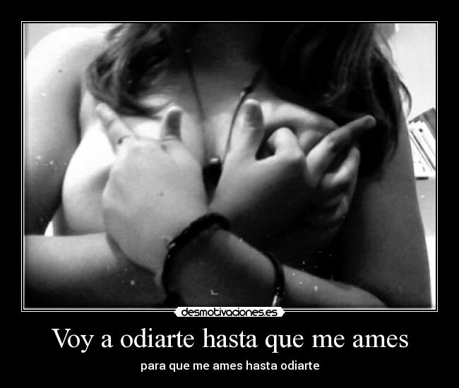 Voy a odiarte hasta que me ames -